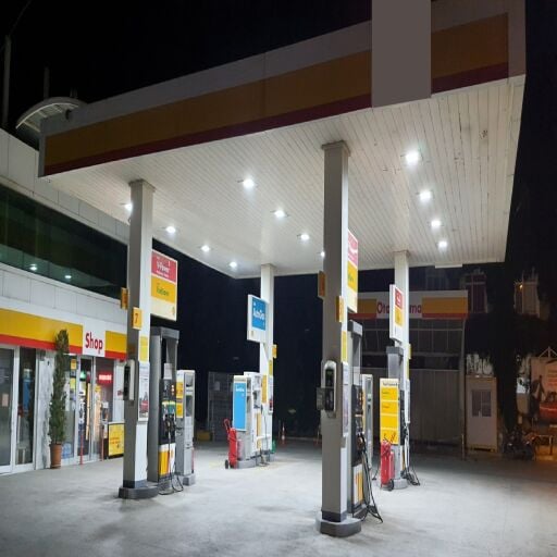 YÜKSEK TAVAN BENZİNLİK AYDINLATMA